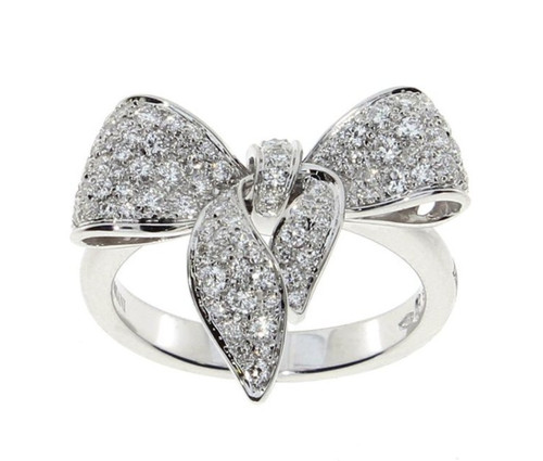 Anello oro bianco con - in,