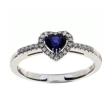 Anello Damiani Cuore Zaffiro