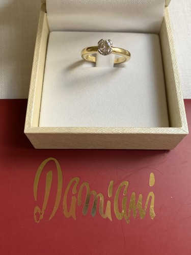 Anello solitario damiani oro - anello,